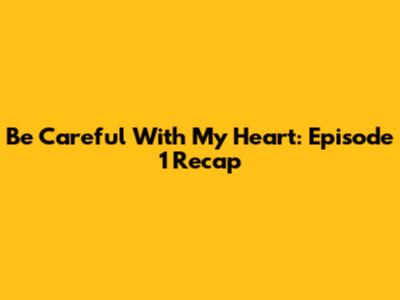 Be Careful With My Heart: Episode 1 Recap