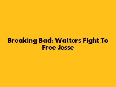Breaking Bad: Walter's Fight To Free Jesse