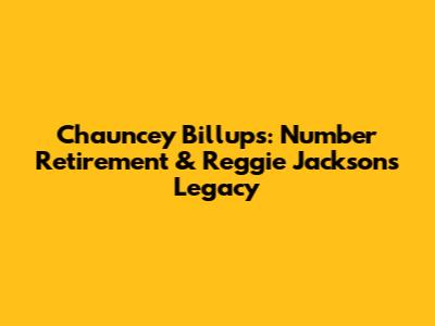 Chauncey Billups: Number Retirement & Reggie Jackson's Legacy