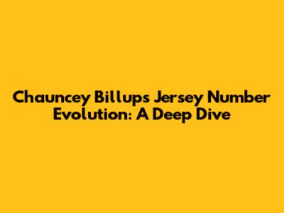 Chauncey Billups Jersey Number Evolution: A Deep Dive
