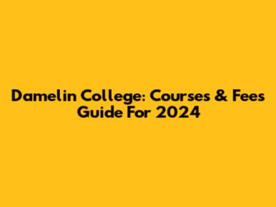 Damelin College: Courses & Fees Guide For 2024