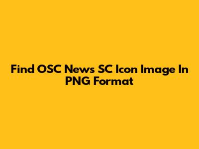 Find OSC News SC Icon Image In PNG Format