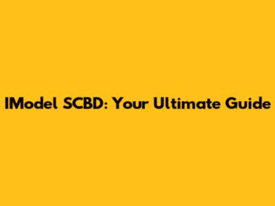 IModel SCBD: Your Ultimate Guide