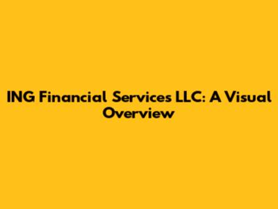 ING Financial Services LLC: A Visual Overview