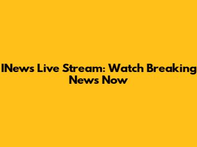 INews Live Stream: Watch Breaking News Now