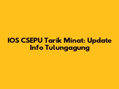 IOS CSEPU Tarik Minat: Update Info Tulungagung