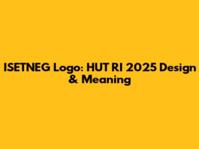 ISETNEG Logo: HUT RI 2025 Design & Meaning