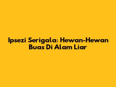 Ipsezi Serigala: Hewan-Hewan Buas Di Alam Liar