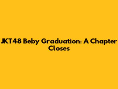 JKT48 Beby Graduation: A Chapter Closes
