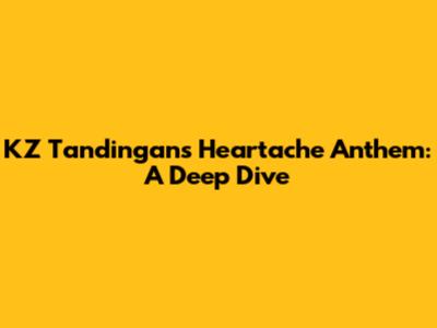 KZ Tandingan's Heartache Anthem: A Deep Dive
