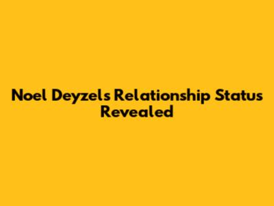 Noel Deyzel's Relationship Status Revealed