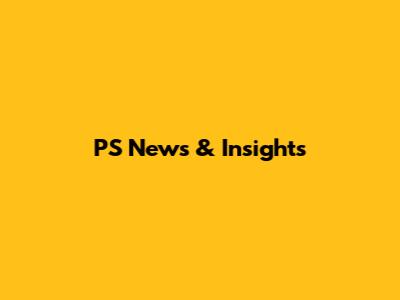 PS News & Insights