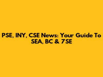PSE, INY, CSE News: Your Guide To SEA, BC & 7SE