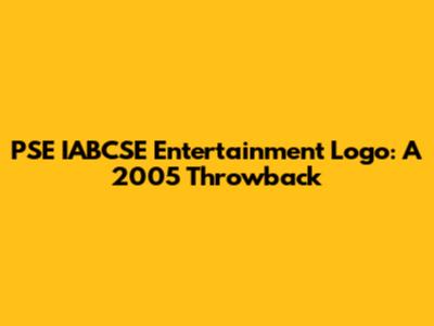 PSE IABCSE Entertainment Logo: A 2005 Throwback