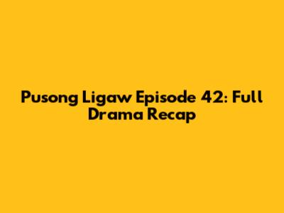 Pusong Ligaw Episode 42: Full Drama Recap